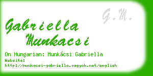 gabriella munkacsi business card