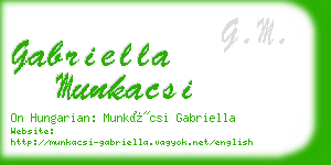 gabriella munkacsi business card